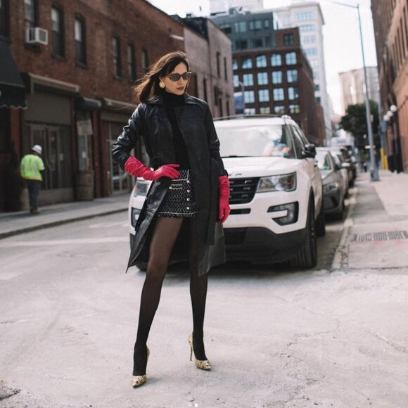 Free People Deadwood Terra Recycled Leather Trench Coat - Large  - NWT - Picture 16 of 16